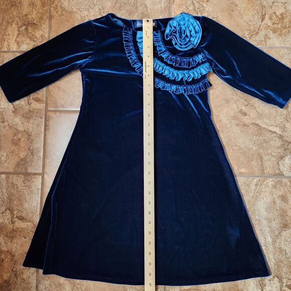 Blue Pearl Girls Dress – Size 10, Stretch Knit - Picture 3 of 7
